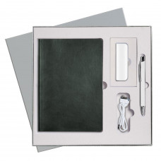 Подарочный набор Portobello/Voyage зеленый (Ежедневник недат А5, Ручка, Power Bank) Подарочный набор Portobello/Voyage зеленый (Ежедневник недат А5, Ручка, Power Bank)