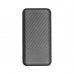 Внешний аккумулятор Carbon PB, 10000 mah, графитовый металлик