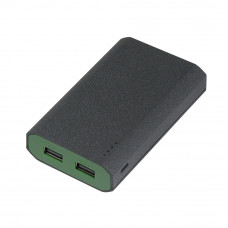 Внешний аккумулятор, Stone Island PB, 7800 mAh, т.-серый/зеленый,  подарочная упаковка