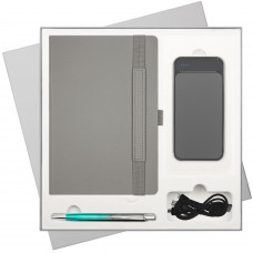 Подарочный набор Alpha Trend/Mirage/Starlight Plus (Ежедневник недат А5, Ручка, Power Bank)