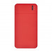Внешний аккумулятор с подсветкой, Skyline Plus, 10000 mAh, красный